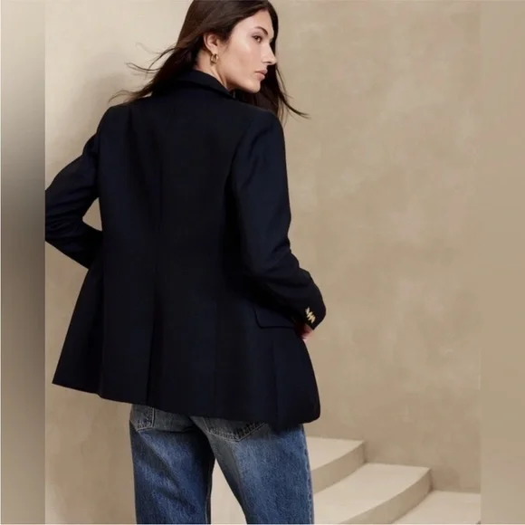 NWT! Banana Republic Navy Blue Captain's Blazer - Multiple Sizes - Picture 2 of 7